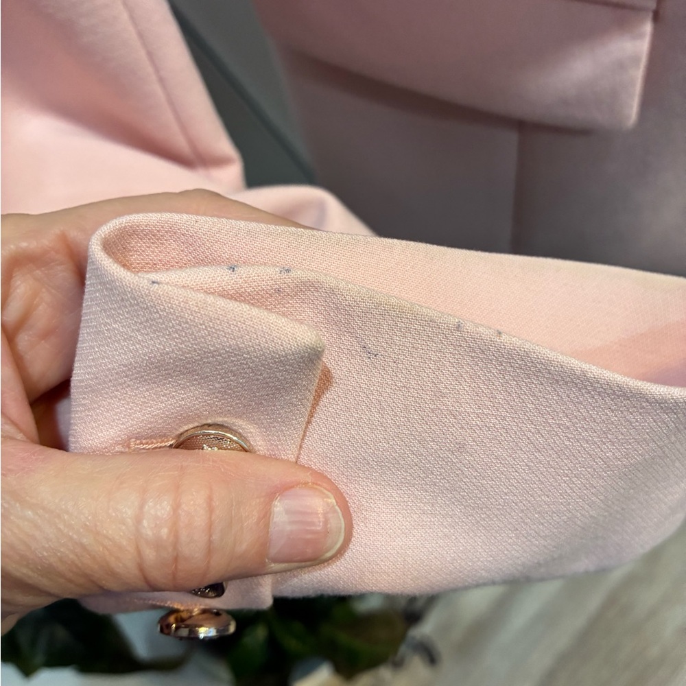 White House Black Market Blush Double-Breasted Blazer - Picture 6 of 10